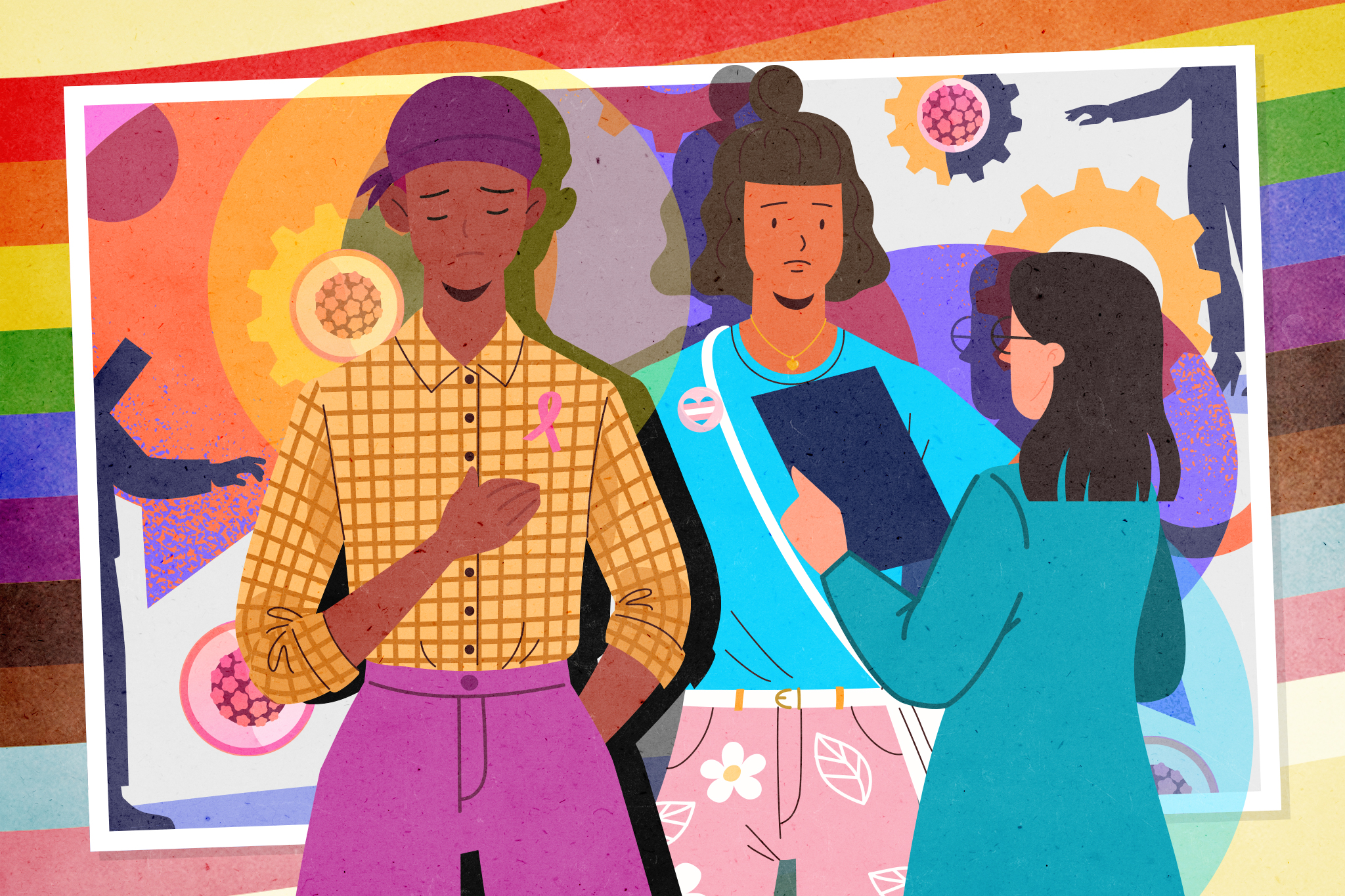 Young LGTBQ+ people dealing with cancer diagnoses