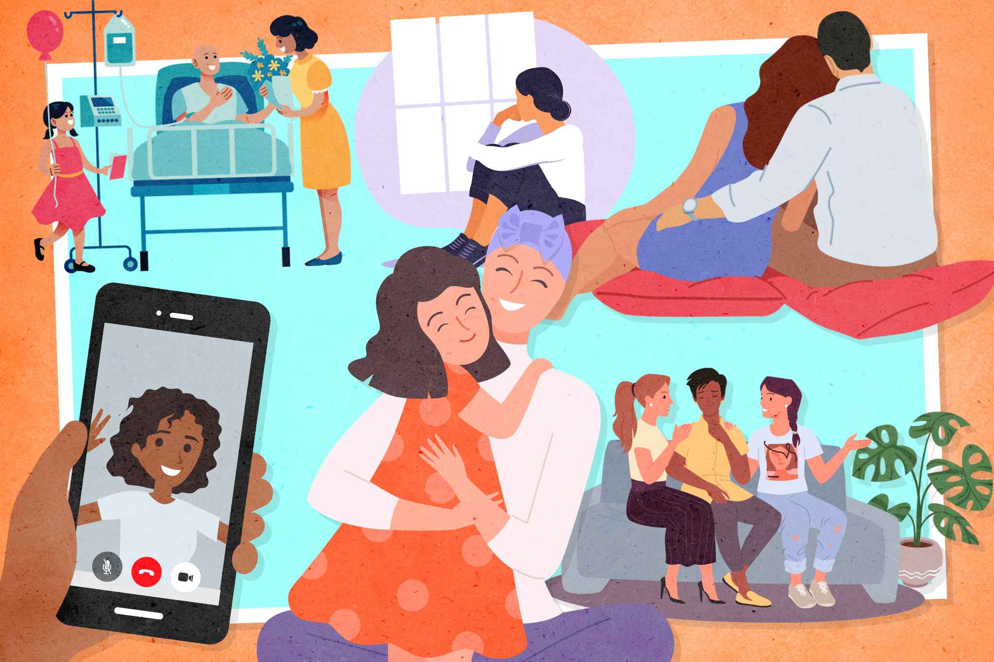 Young people with cancer and their support networks