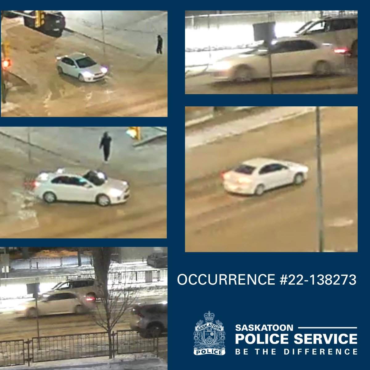 Saskatoon police supplied photos of a vehicle suspected to be involved in the shooting of a 15-year-old girl.