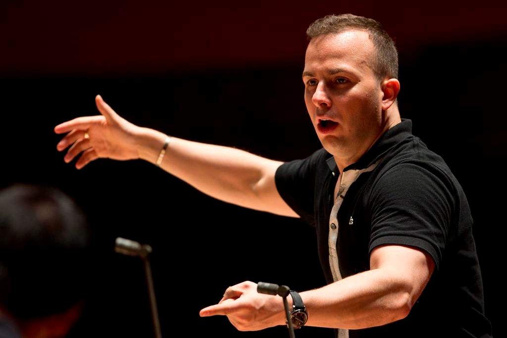 The Philadelphia Orchestra rehearses with its music director and conductor Yannick Nezet-Seguin at the Kimmel Center in Philadelphia on October 17, 2012.