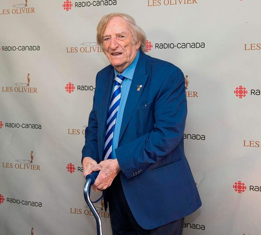 Jean Lapointe arrives at the Gala Olivier awards ceremony in Montreal, Sunday, December 8, 2019. Lapointe, the former singer, actor, comedian and Canadian senator, passed away Friday at the age of 86. 