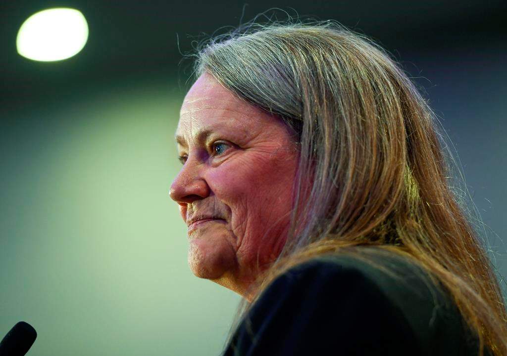Kimberly Murray speaks after being appointed as Independent Special Interlocutor for Missing Children and Unmarked Graves and Burial Sites associated with Indian Residential Schools, at a news conference in Ottawa, Wednesday, June 8, 2022.