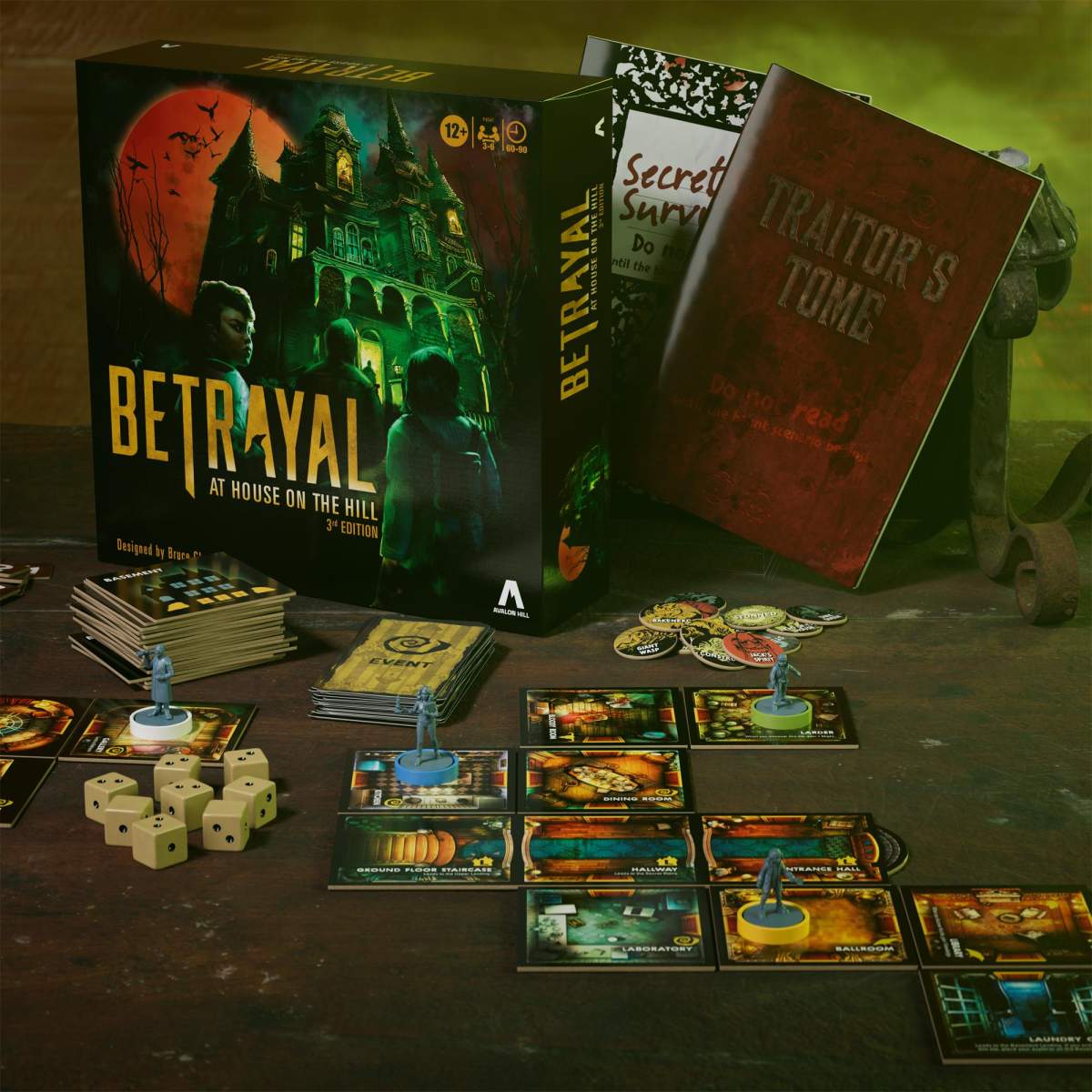 Betrayal at House on the Hill board game.