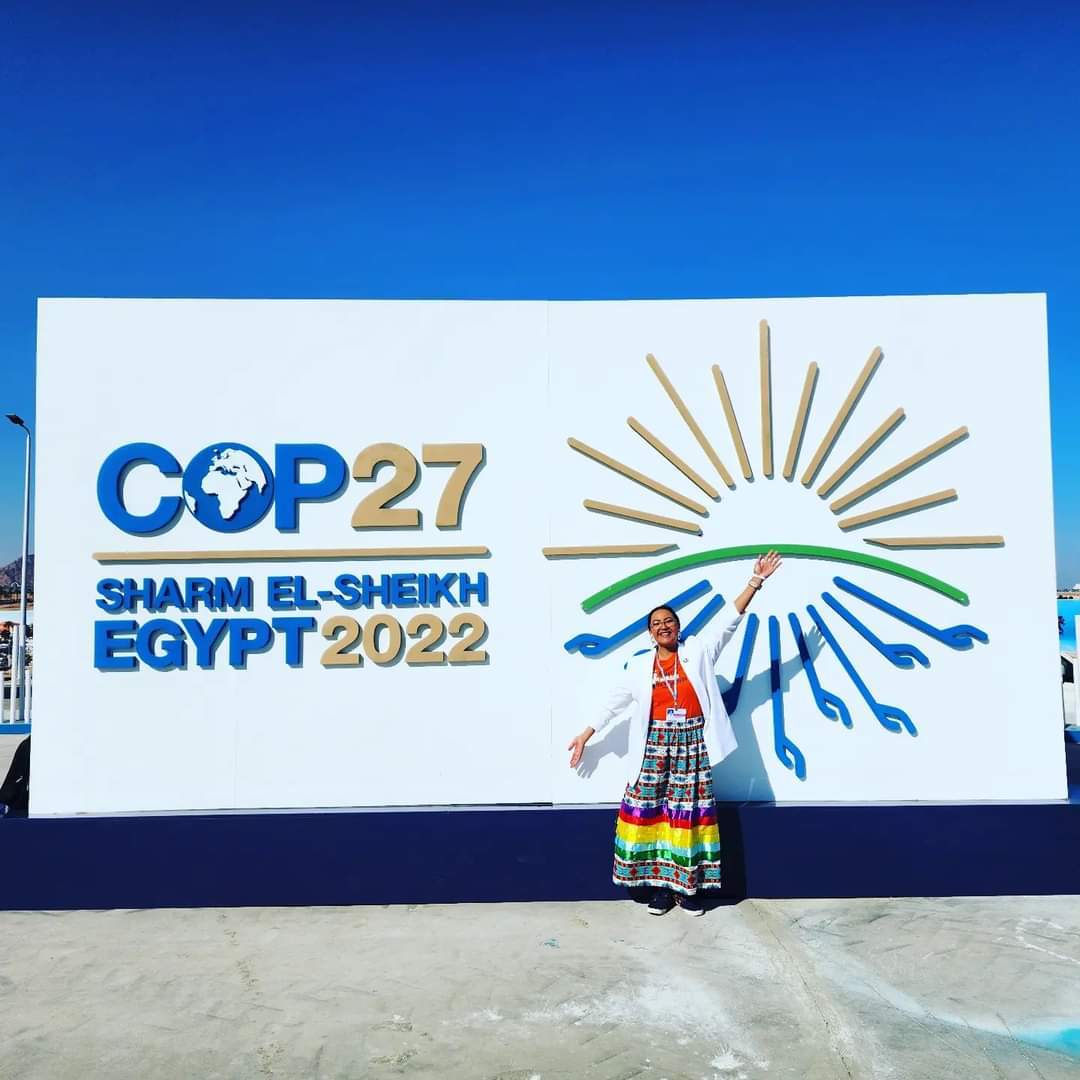 A Cowessess First Nation woman represents her nation at a global climate change conference to share the progress her community has made on clean energy.