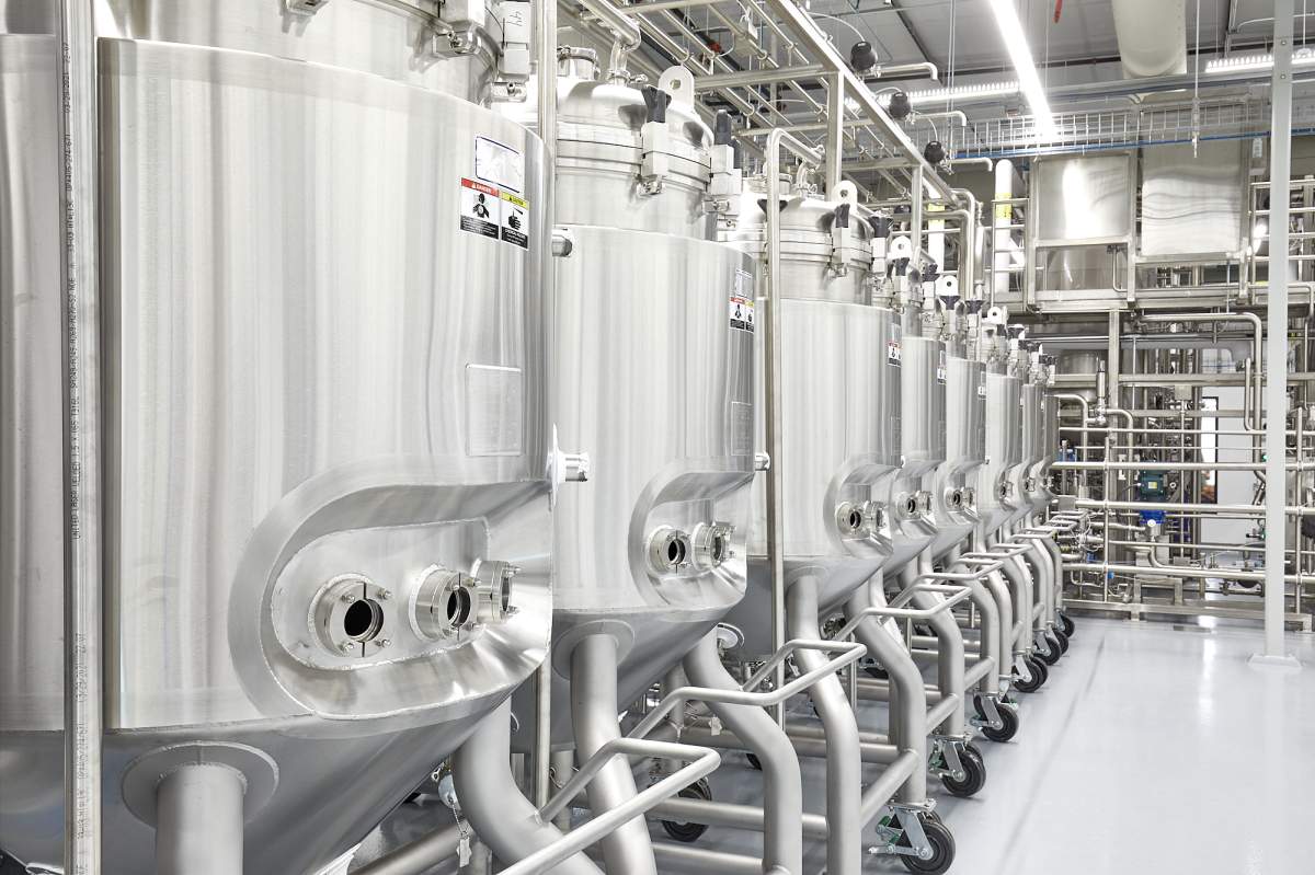 Inside the cultivation room at Upside Foods, where animal cells are grown in to cultivated meats.