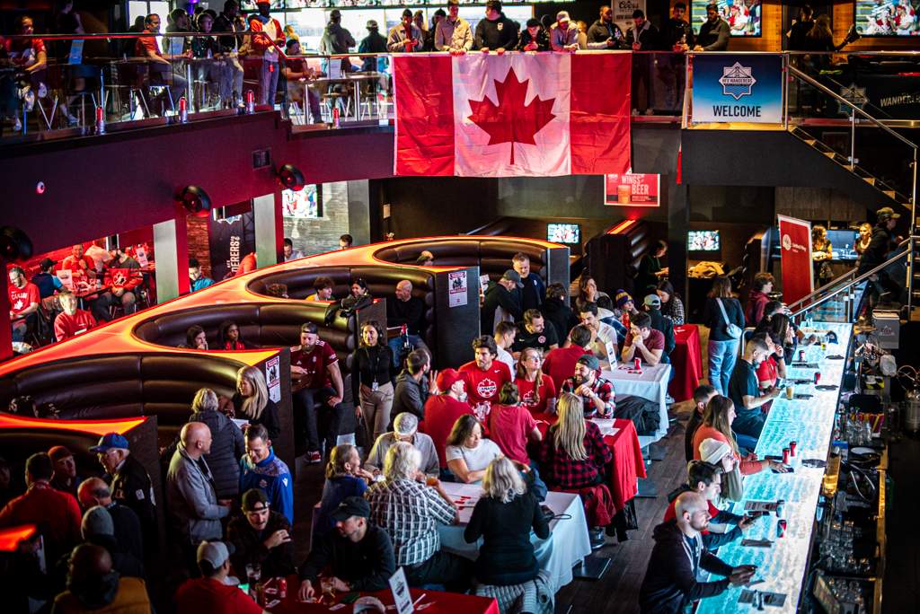 Fans packed into HFX Sports Bar & Grill in Halifax Sunday to watch Canada take on Croatia at the FIFA World Cup.