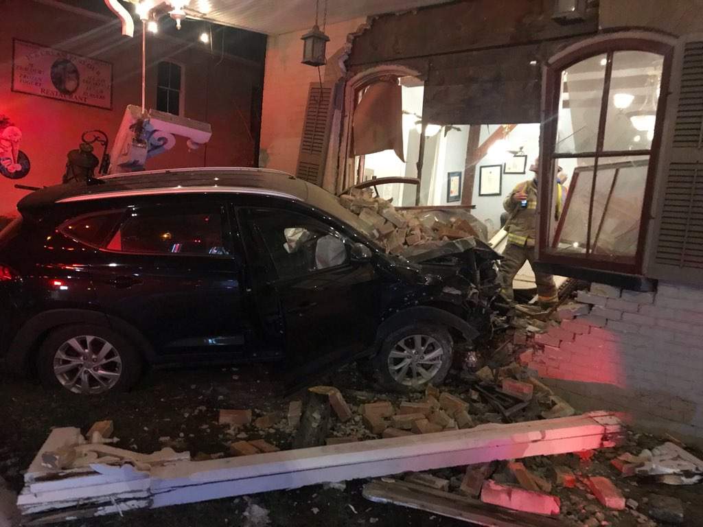 OPP on scene of a single-vehicle collision on Barrie Street in Thornton Essa Township.