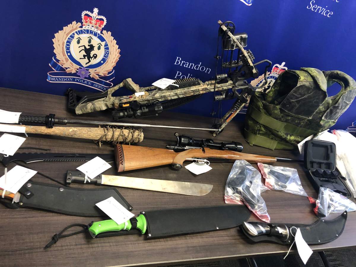 Photo of some of the seized items from Brandon’s largest drug bust