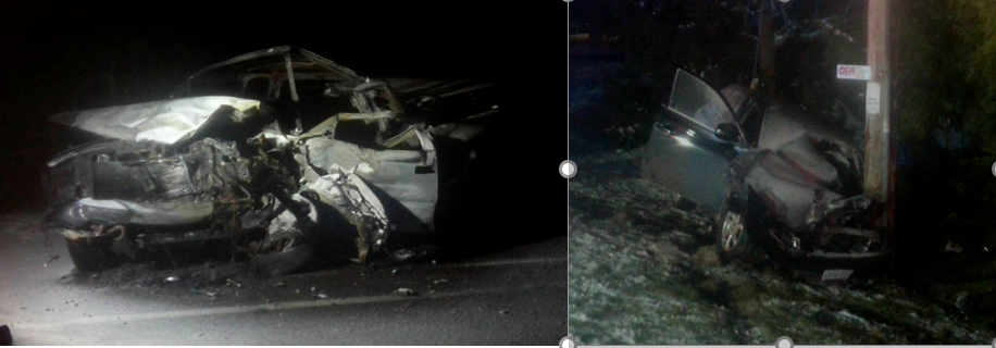 On Wednesday, around 7:30 p.m., police responded to a two-vehicle collision involving a pickup truck and a sports utility vehicle (SUV) on Lucknow Line, just south of Lucknow.