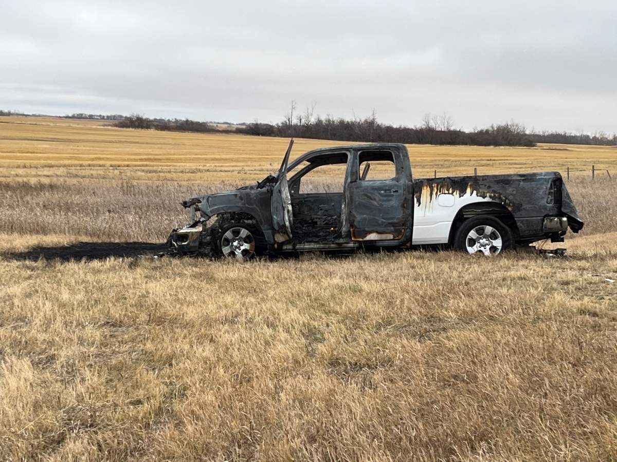 The vehicle that may be involved with the Melville homicide investigation on Nov. 2 has been located abandoned on Highway #10 near Duff, SK. Police are investigating the vehicle and searching for the suspects.