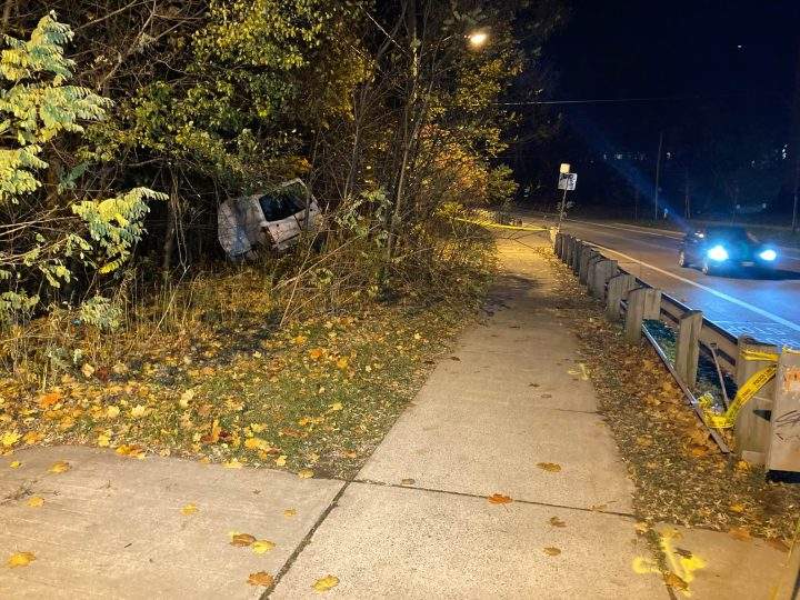 Driver critically injured after crashing into several trees, ravine in Toronto’s west end: police - image