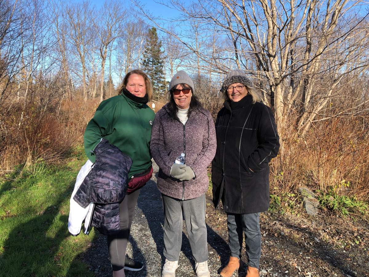 Lisa Rochon Foggoa, Mandy Raftus and MLA Barbara Adams helped organize the fundraiser to help the families affected by last week’s fire.