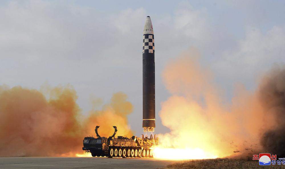 An ICBM taking off.