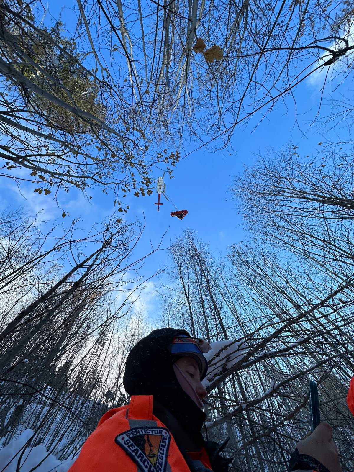Mounties called the search and rescue team in for help ay 7:20 a.m Wednesday after a road maintenance employee was reported missing in the Chute Lake Road area.
