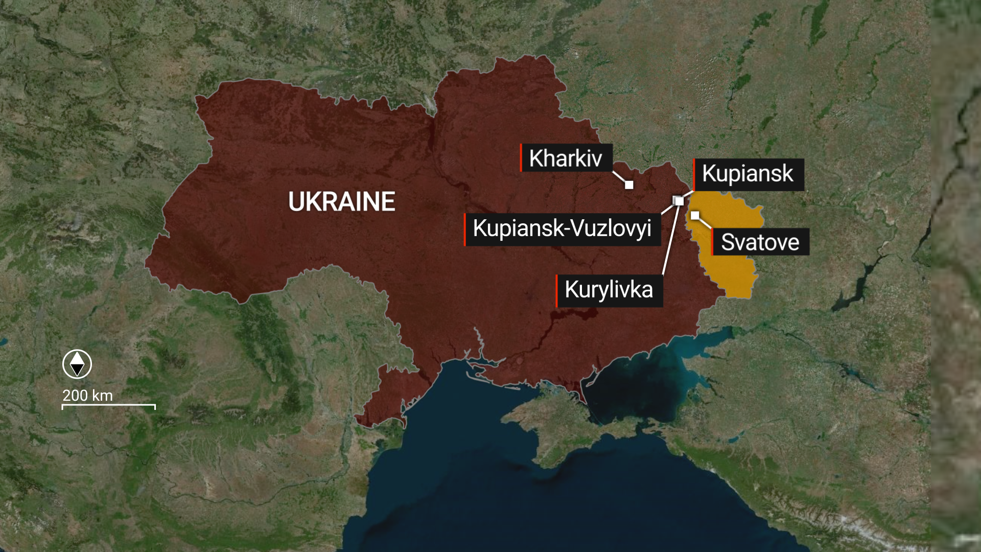 On Ukraine backroad, children’s bodies and wreckage of civilian convoy shelled by Russians - image