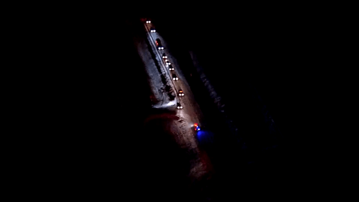 Two teens were seriously injured after two vehicles collided on a road west of Airdrie, Alta., on Tuesday, according to a spokesperson for EMS.