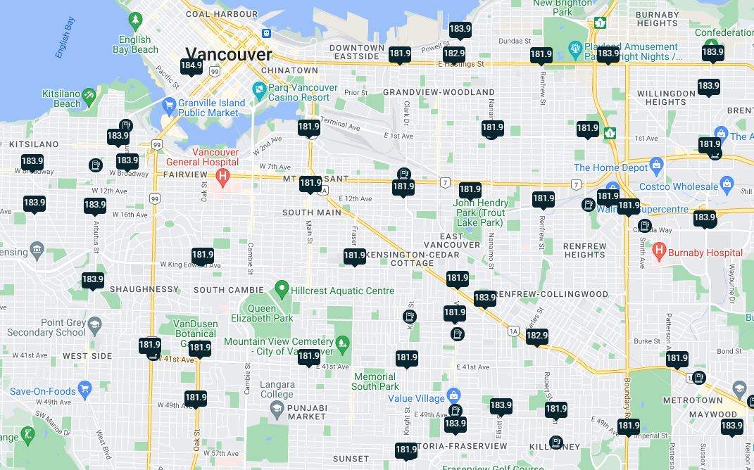 gas buddy map