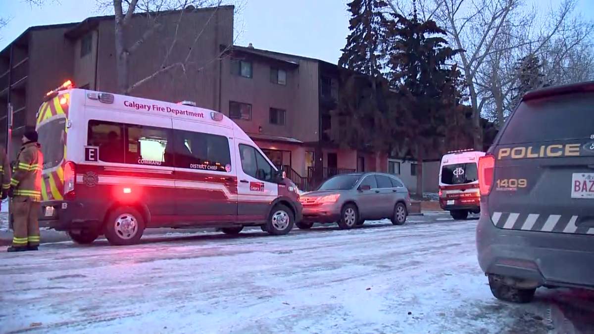 The Calgary Fire Department arson unit was brought in after a fire broke out at an apartment complex in Radisson Heights on Nov. 28, 2022.