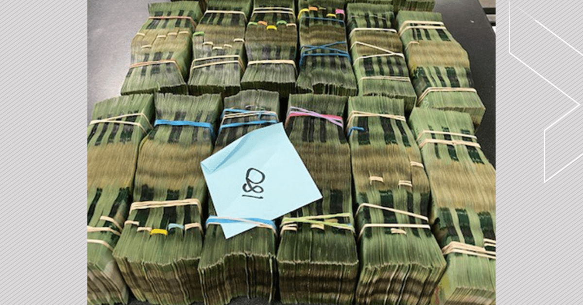 Some of the Canadian cash confiscated by authorities during Project Cobra, a three-year national investigation according to ALERT.