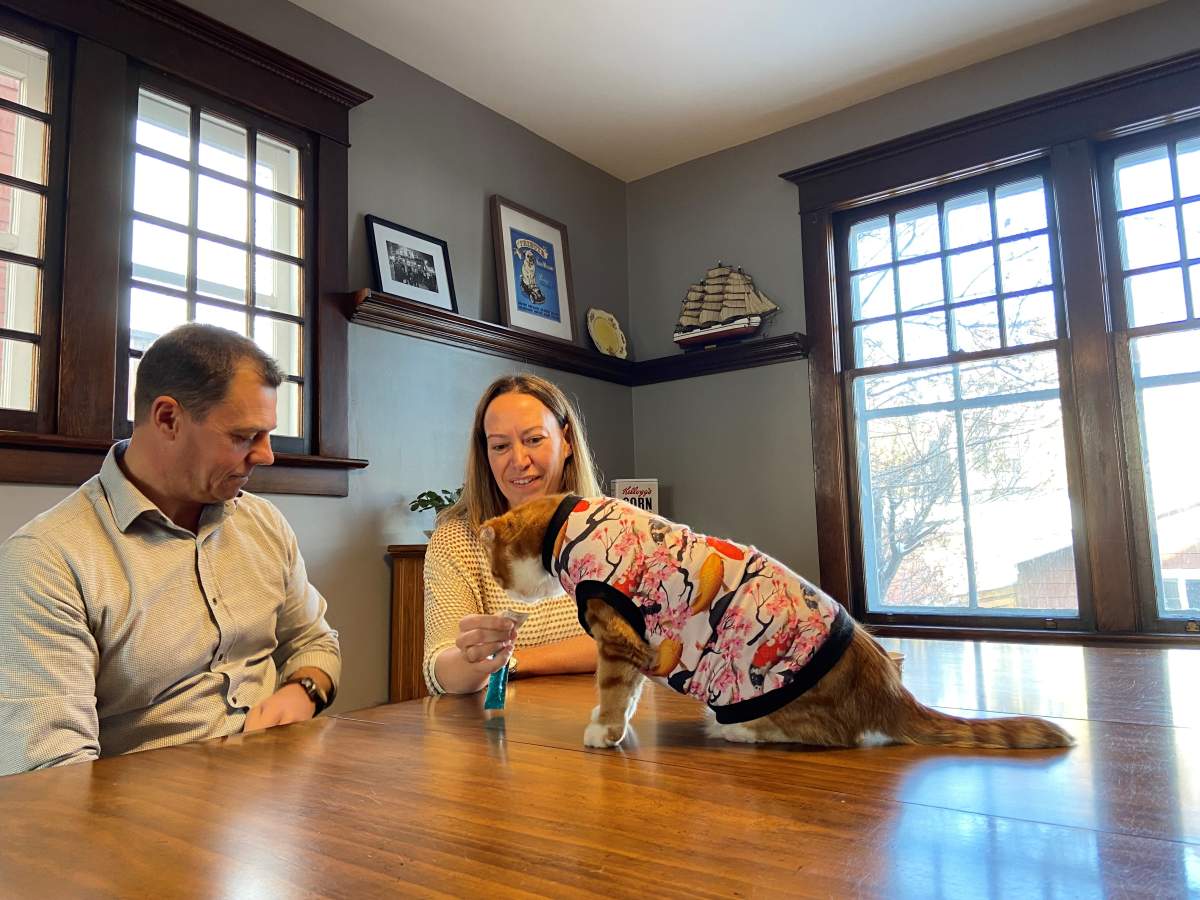 Dennis and Margaret adopted Angus.