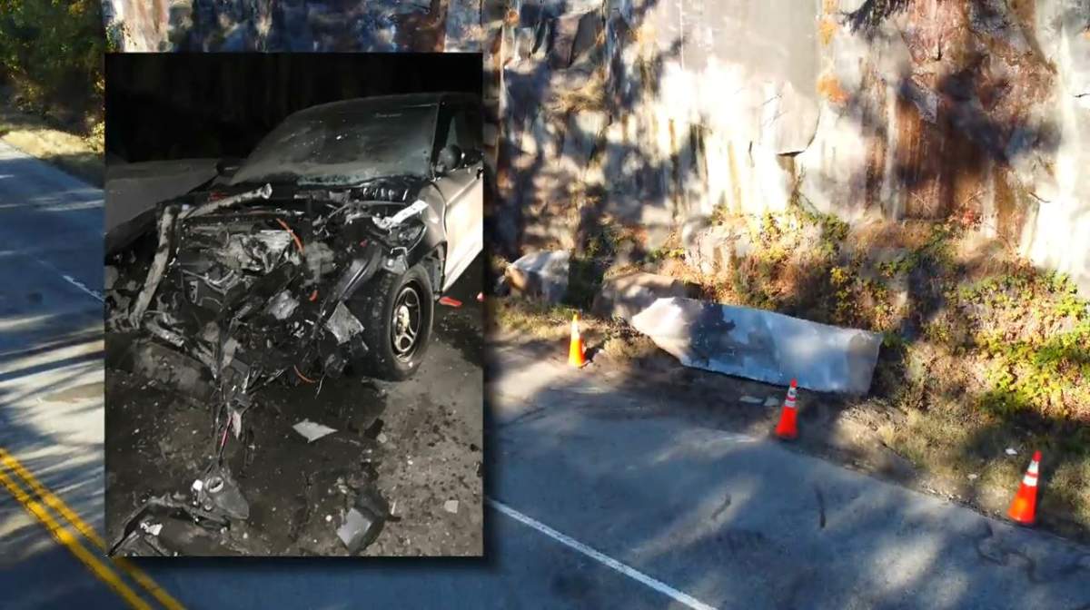 West van rockslide