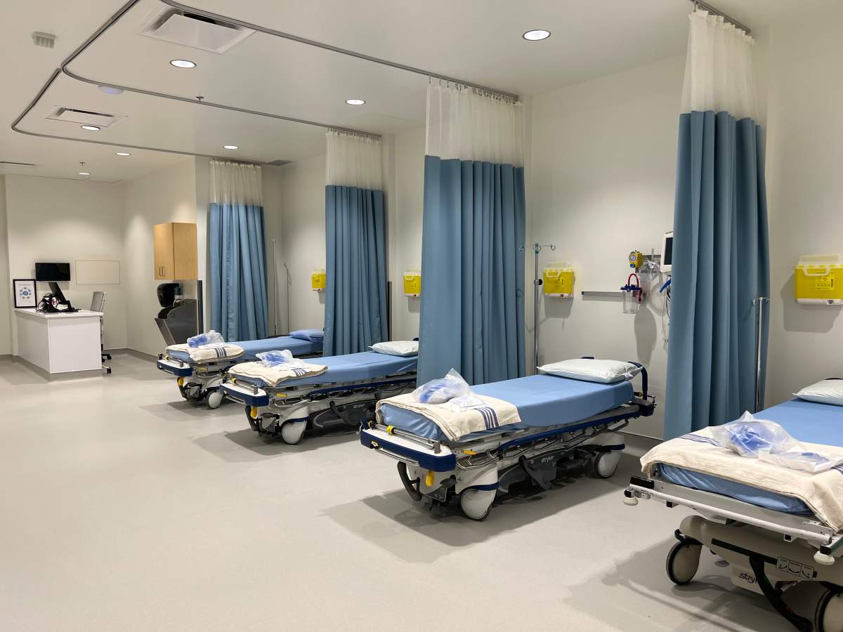 Recovery beds at the Alberta Surgical Group facility in south Edmonton.