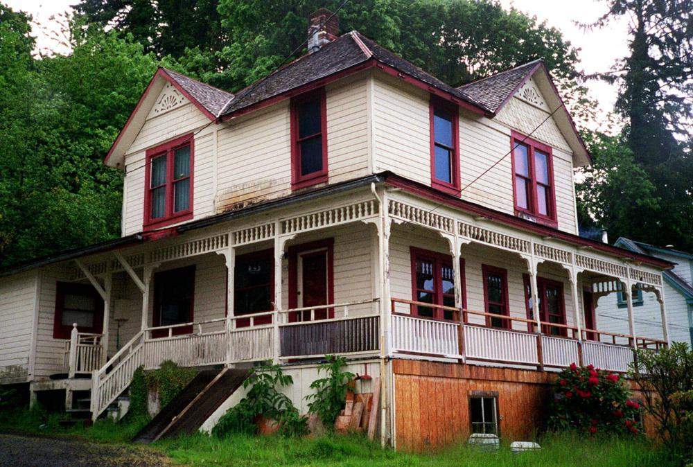 The house featured in the Steven Spielberg film "The Goonies" is seen in Astoria, Ore., on May 24, 2001.