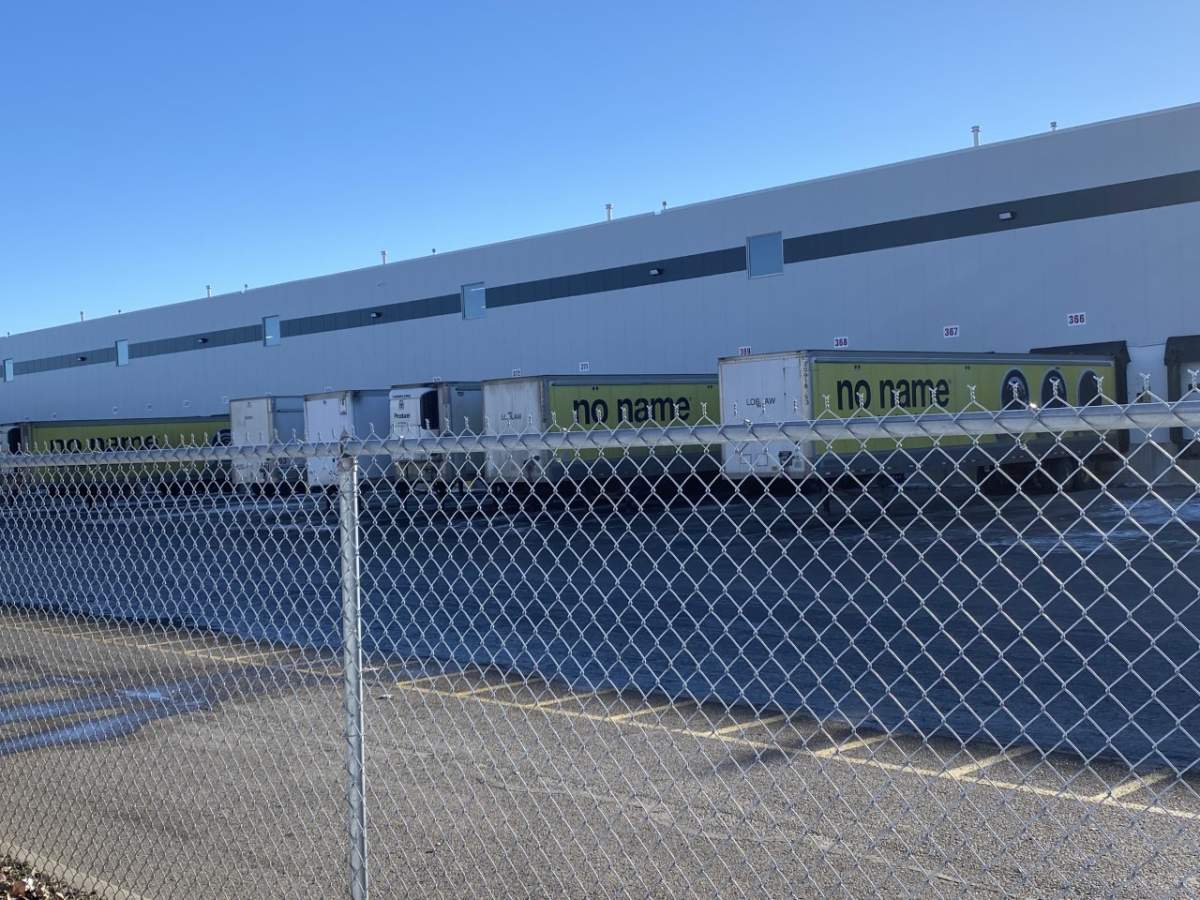 File: The Loblaws distribution centre in Calgary, Alta. on Nov. 21, 2022.
