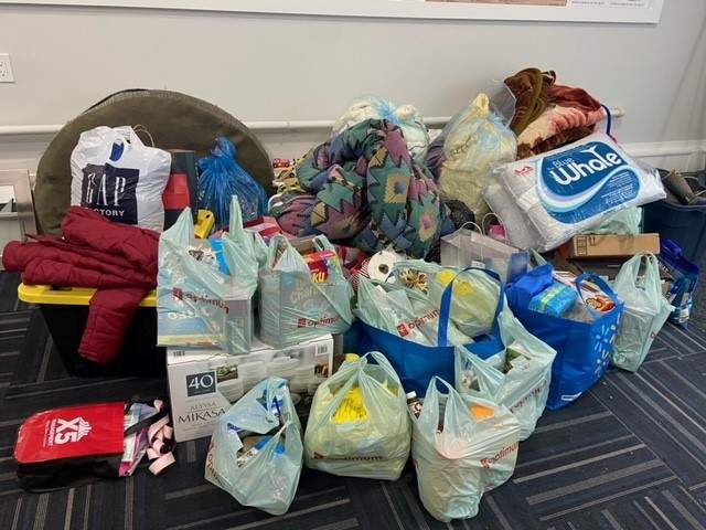 Donations for a family who lost their dream home in a fire in Beaumont on Sunday, Dec. 25, 2022.