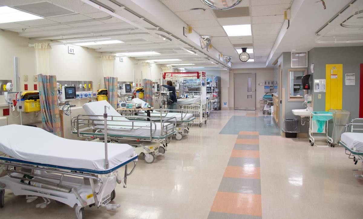 The London Health Science Centre's paediatric critical care unit (PCCU).