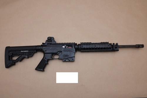 Edmonton police released a picture of this weapon they found while searching the SUV involved in the chase.