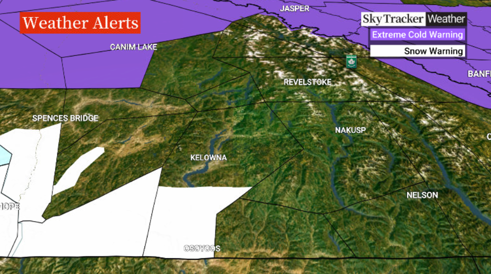 Here is your Okanagan 5-Day SkyTracker Weather Forecast.