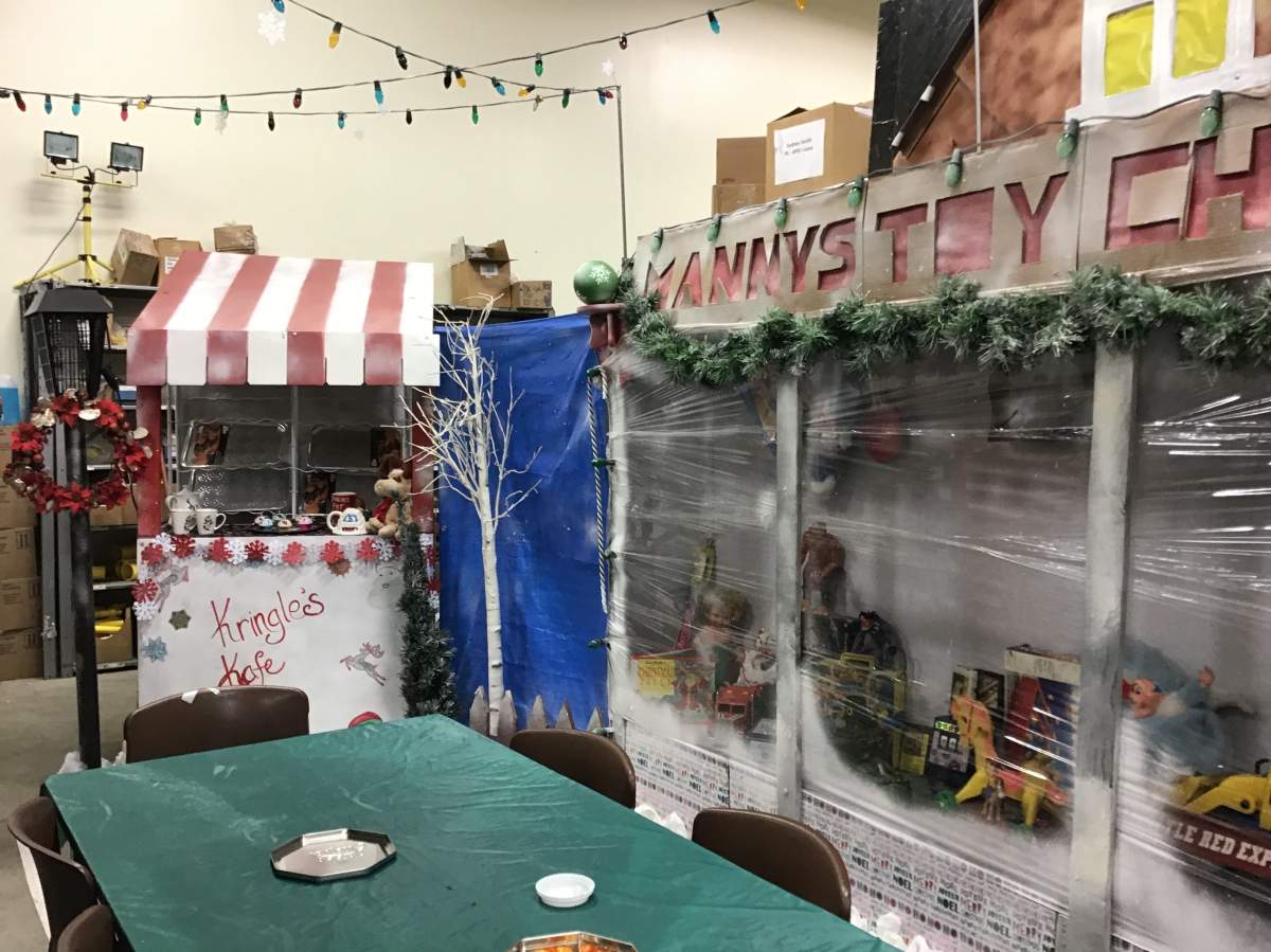 Toy store holiday display