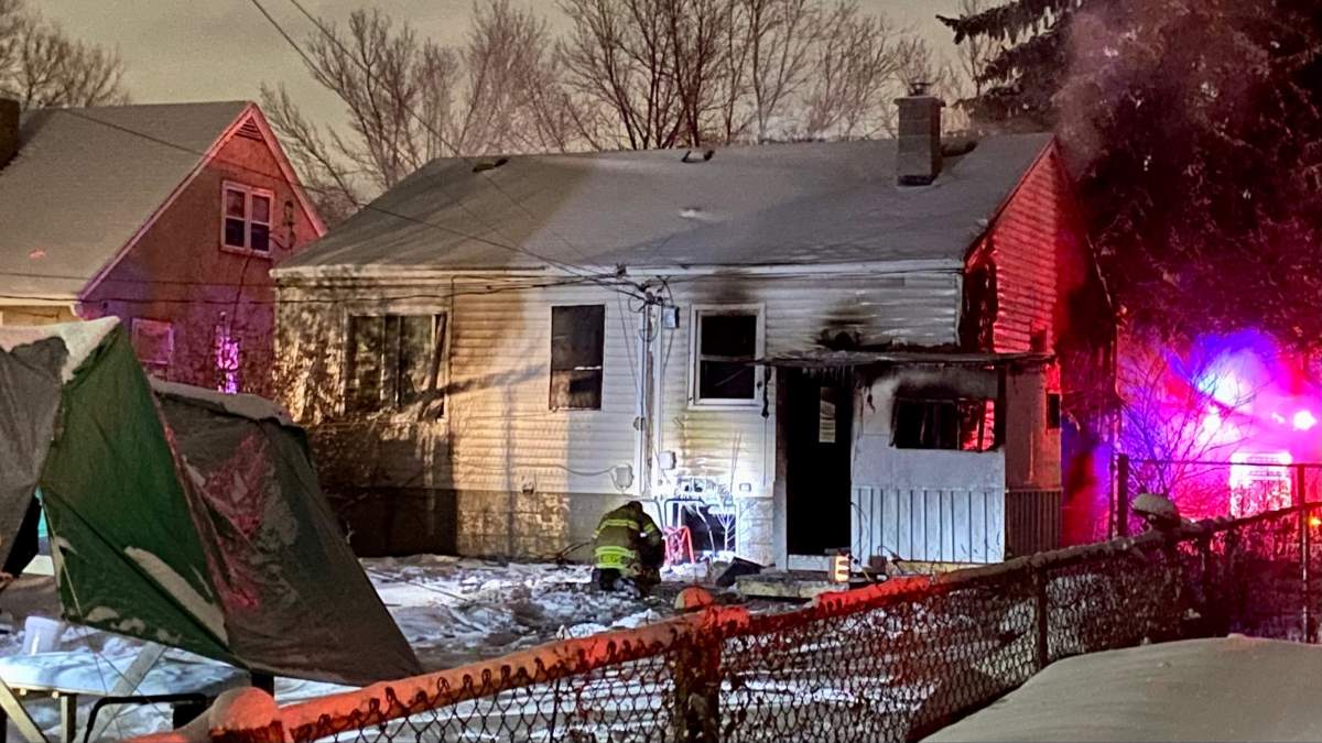 Edmonton firefighters were called to a house fire in the Allendale neighbourhood just after midnight on Dec. 2, 2022.