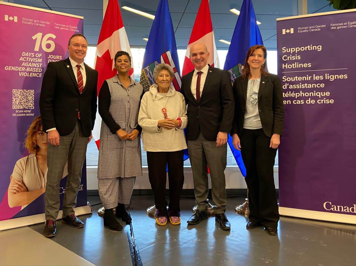 The federal and provincial government has announced funding to address both the root cause of gender-based violence in Alberta and help victims find supports.