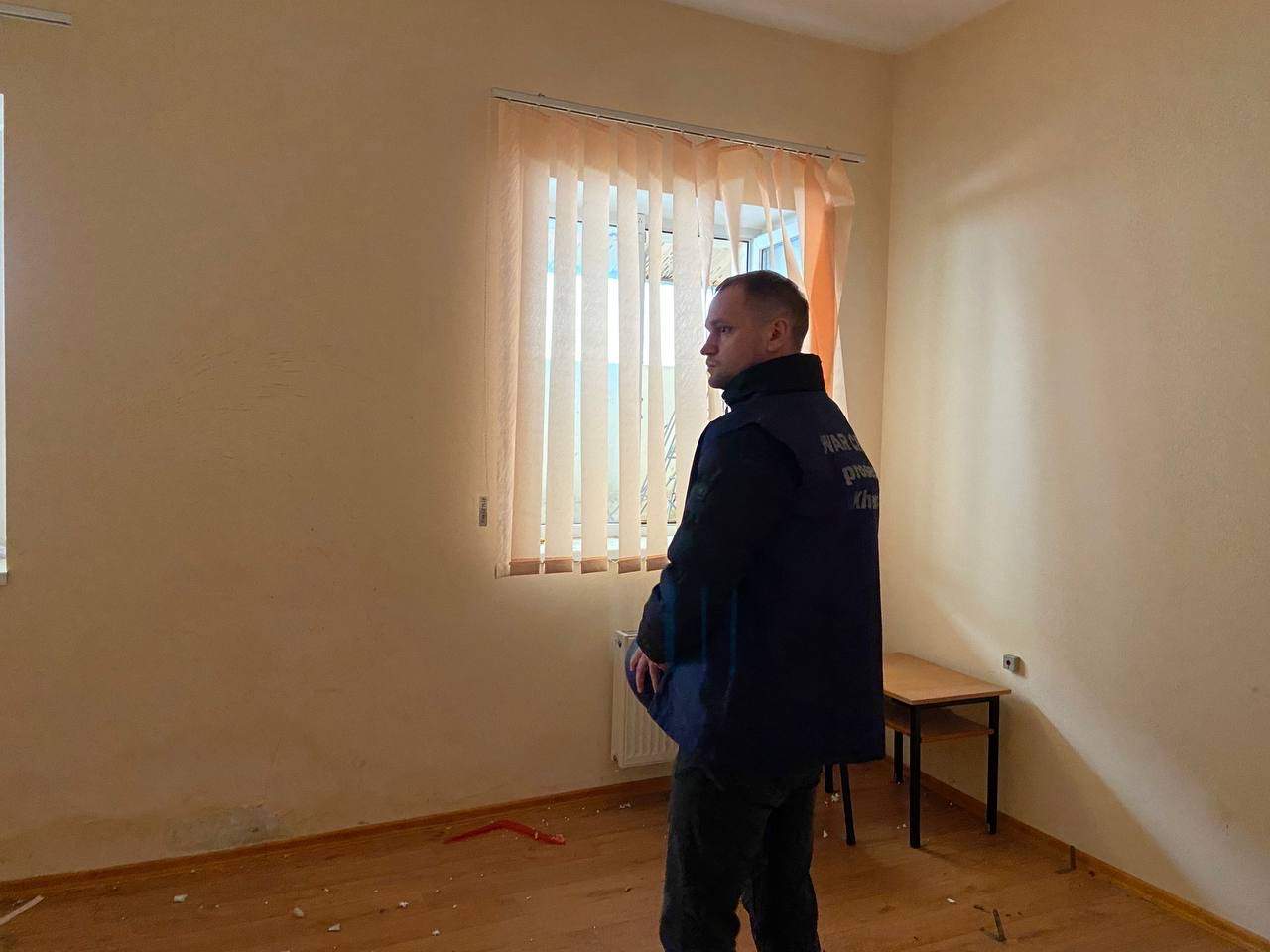 Ukrainian war crimes investigator at prison in Kherson where Russian forces held Ukrainians.