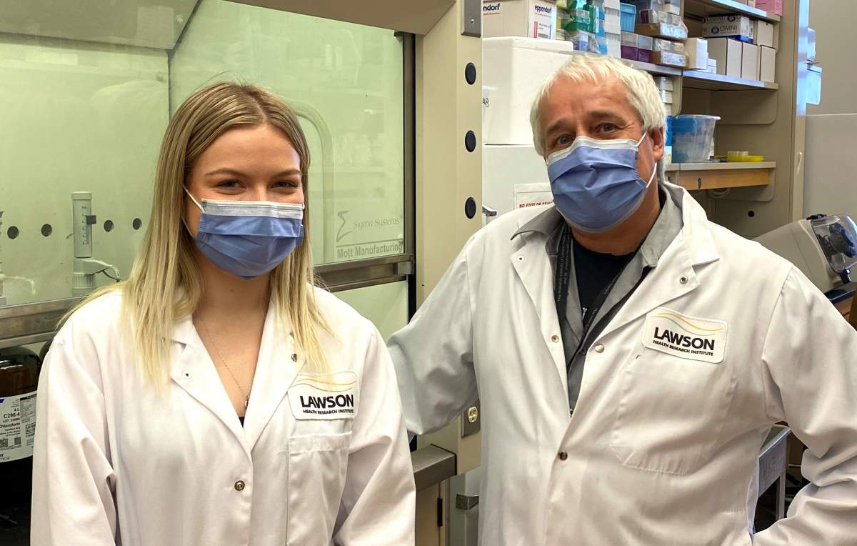 Emma Graham and Dr. Ruud Veldhuizen