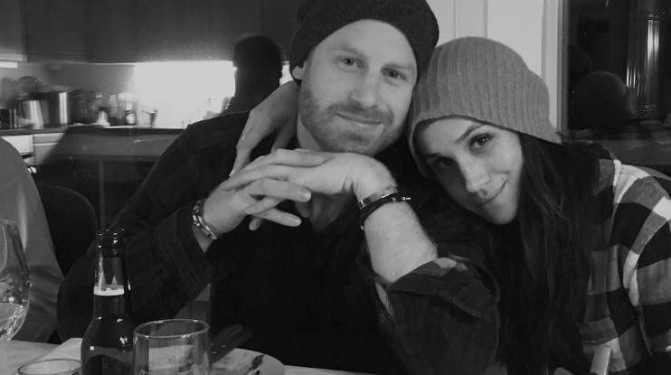 Prince Harry and Meghan Markle in the early days of their romance.