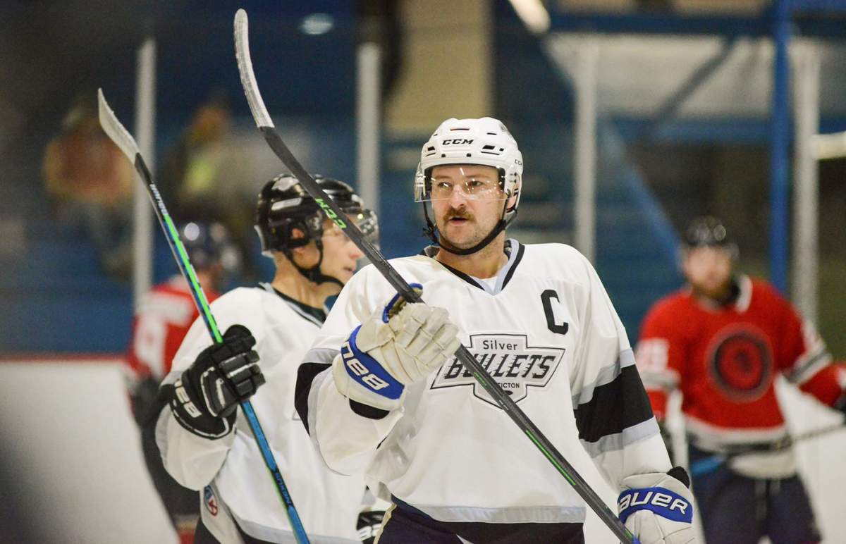 Penticton Silver Bullets captain Matt Fraser is one of the players who decided to bring back the senior AA men’s hockey team.
