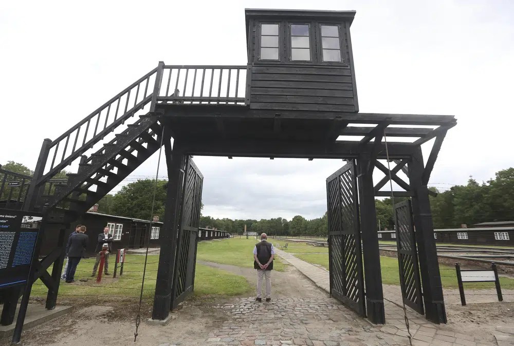 The wooden Stutthof gate.