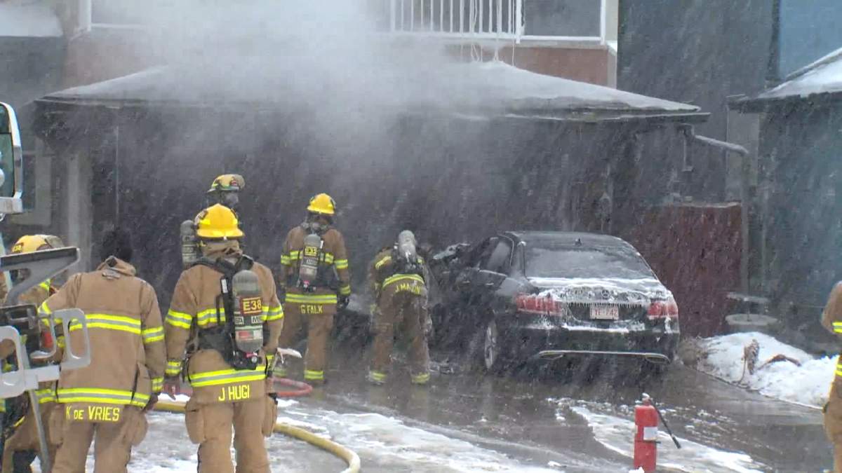 The Calgary Fire Department were called to reports of a large garage fire in the northeast neighbourhood of Taradale on Monday, Dec. 5.