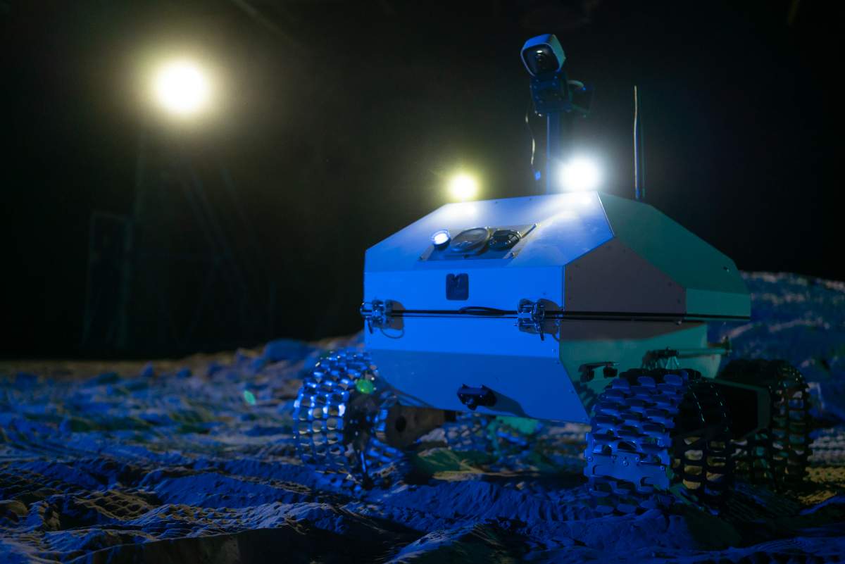 A photo of the Canadensys Lunar Rover.