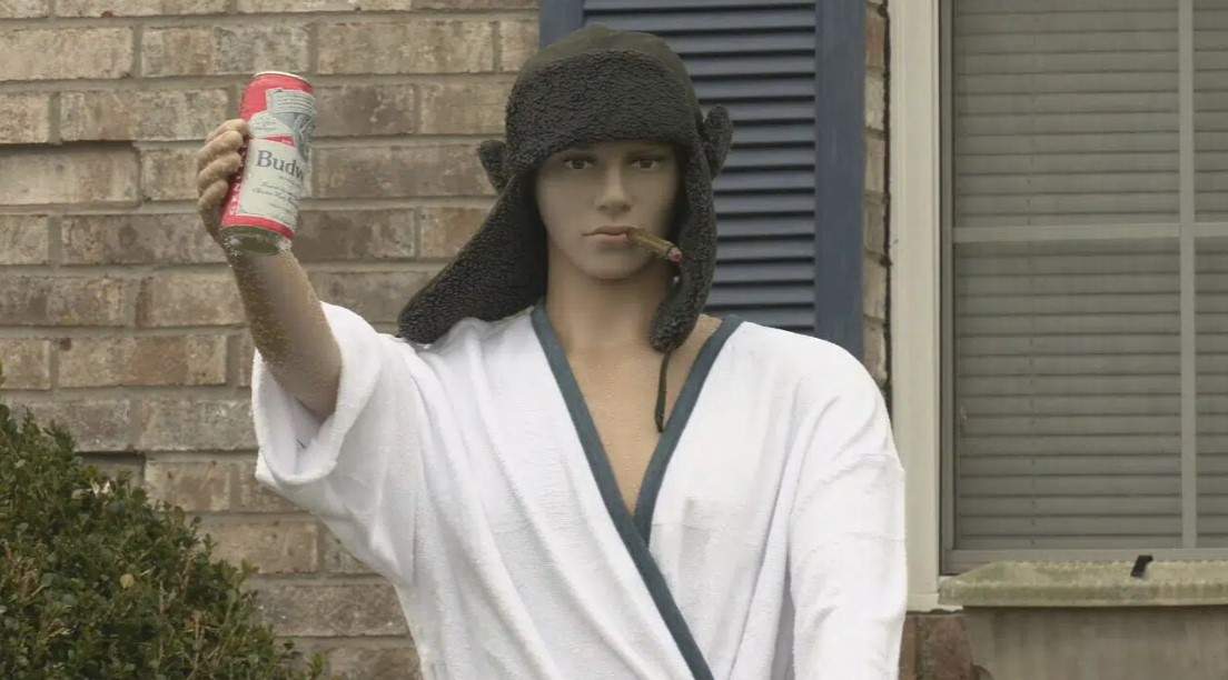 A 'Cousin Eddie' Christmas display is shown in the Dogwood subdivision of Shepherdsville, Ky. on Wednesday, Dec. 21, 2022.