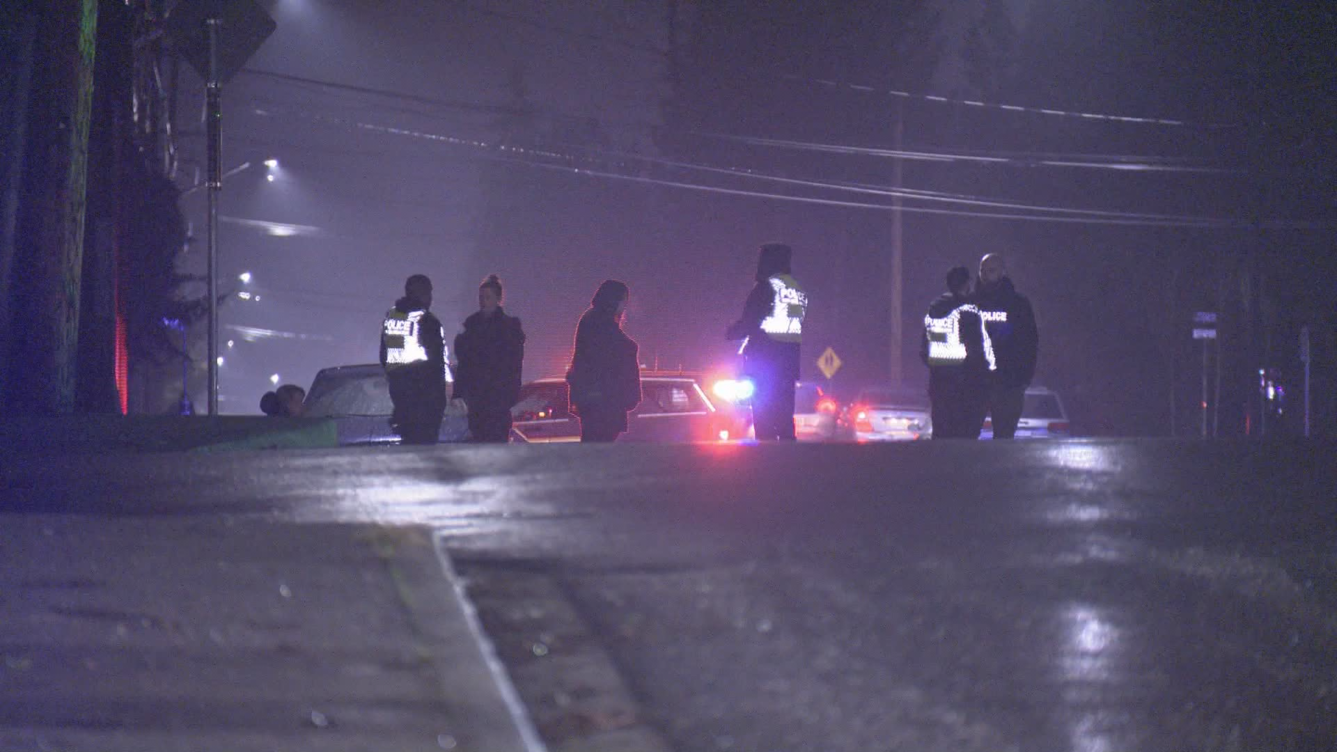 A major police incident was seen Friday night in Maple Ridge, B.C.