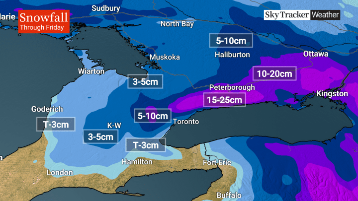 Heavy snow is on the way for parts of southern Ontario. Here’s how much is expected - image