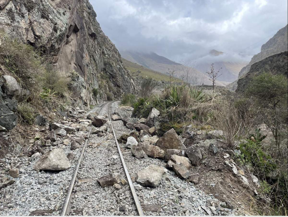 The B.C. couple had to walk 35 kilometres along a train track to make it to Cusco, Peru.