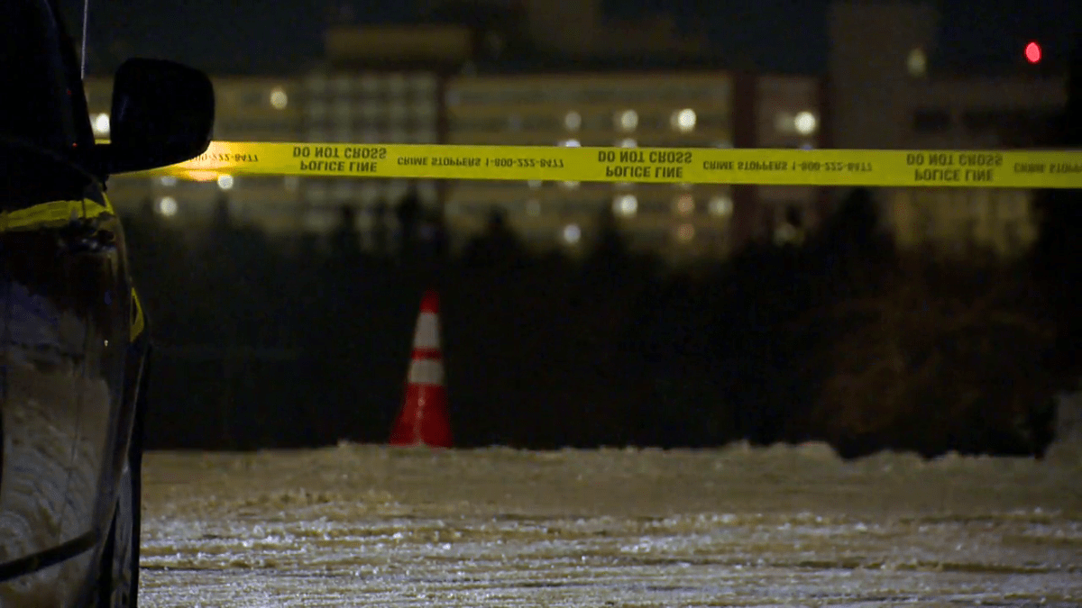 Calgary police investigate an incident involving multiple locations Dec. 10, 2022.