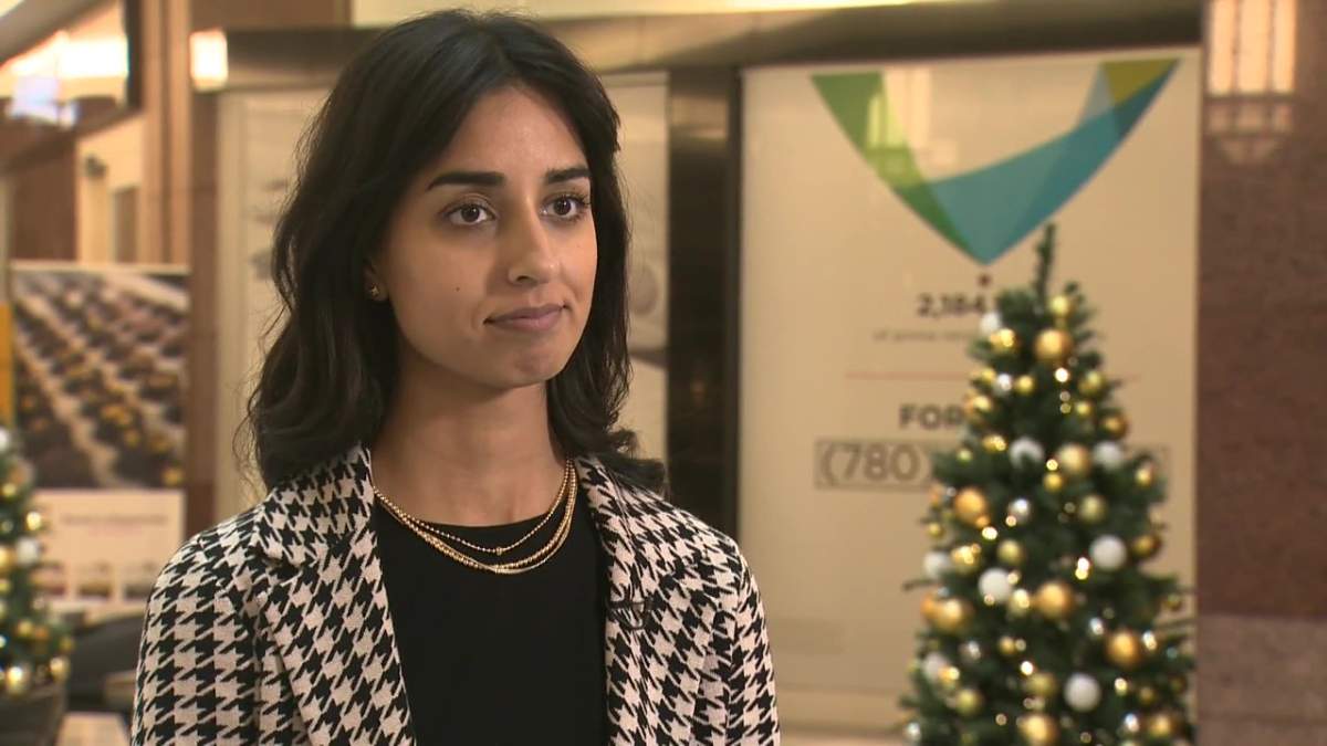 Puneeta McBryan, executive director of Edmonton's Downtown Business Association, on Dec. 19, 2022. McBryan says downtown Edmonton improved in 2022 but Edmontonians are reluctant to visit.