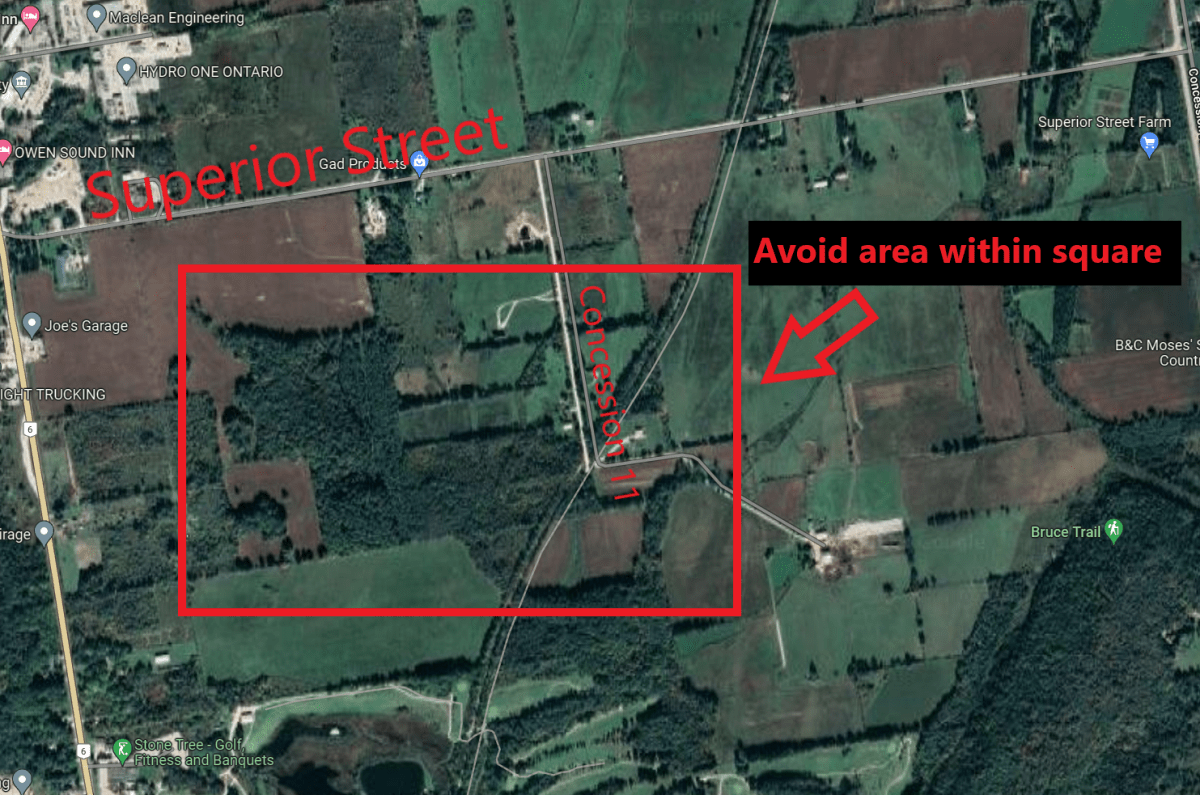 The Grey Bruce Ontario Provincial Police (OPP) are asking the public to avoid an area in the Municipality of Meaford due to an ongoing investigation.