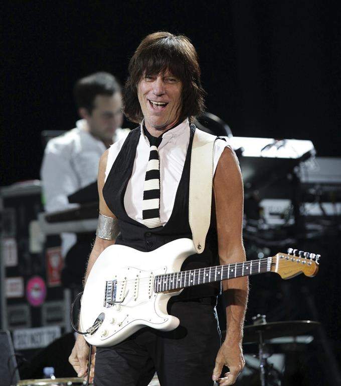 FILE – Jeff Beck performs during A Concert For Killing Cancer, at HMV Hammersmith Apollo, in west London, Jan. 13, 2011. Renowned rock guitarist Beck, known for his work with the Yardbirds and the Jeff Beck Group, has died Tuesday, Jan. 10, 2023, at the age of 78, his representatives said on Wednesday. (Yui Mok/PA via AP)